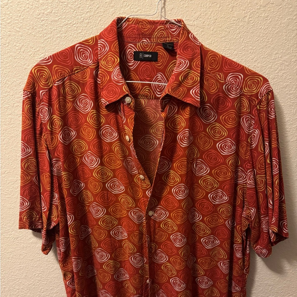 Vintage Cooper Red Swirl Men's Shirt